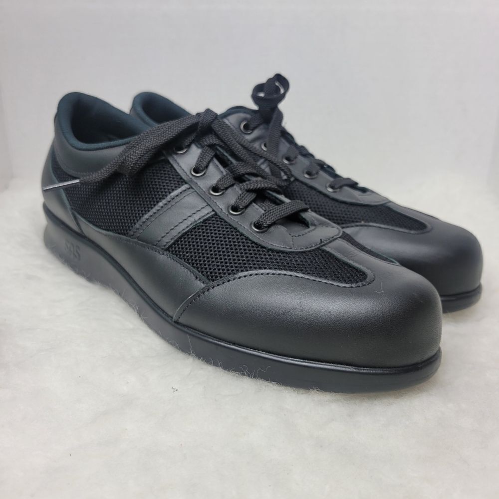 SAS Ft Mesh Black Walking Womens Casual Shoes Size 9.5